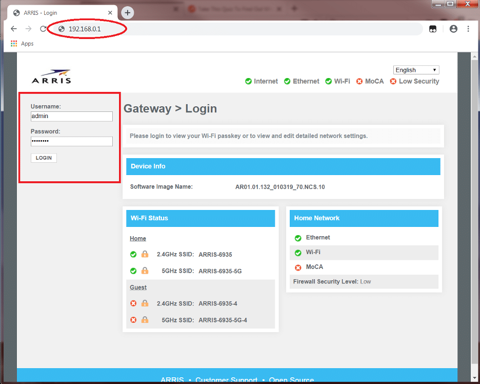How do I change the WiFi password for Arris 3450 & Arris 9450??
